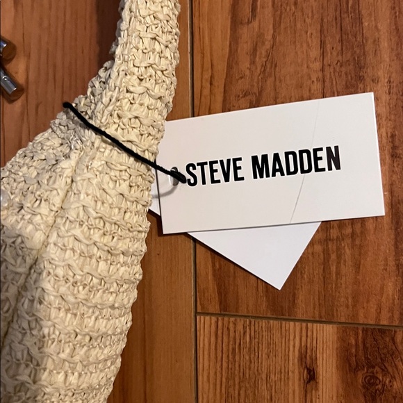 Steve Madden Pearl Bead Embellished Woven Shoulder Bag::NWT::Mermaidcore::VACAY - Picture 5 of 7